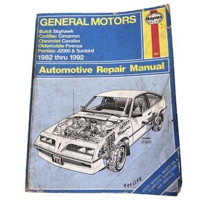 Vtg Haynes Repair Manual General Motors 1982 Thru 1992